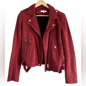 IRO Red Leather Jacket